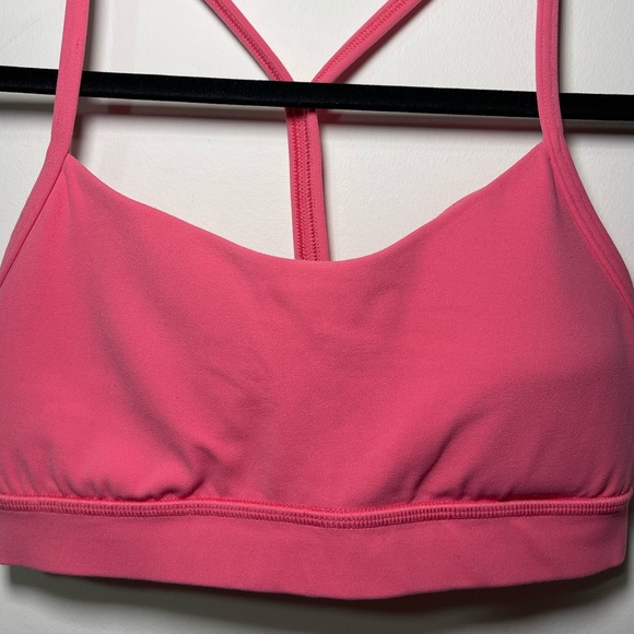 Lululemon Flow Y Guava Pink Sport bra in size 4 - Picture 4 of 7